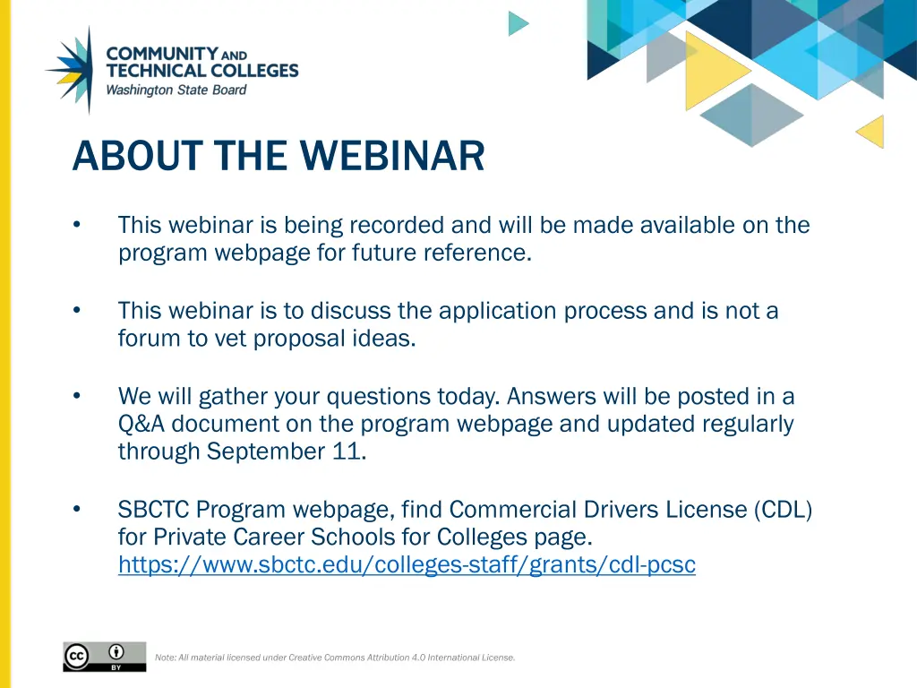 about the webinar