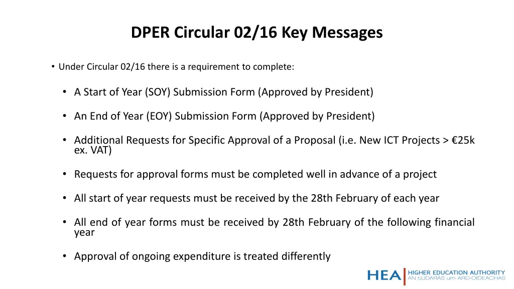 dper circular 02 16 key messages