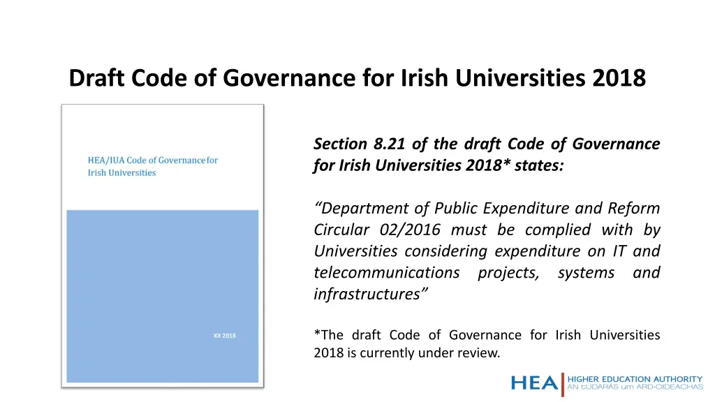 draft code of governance for irish universities