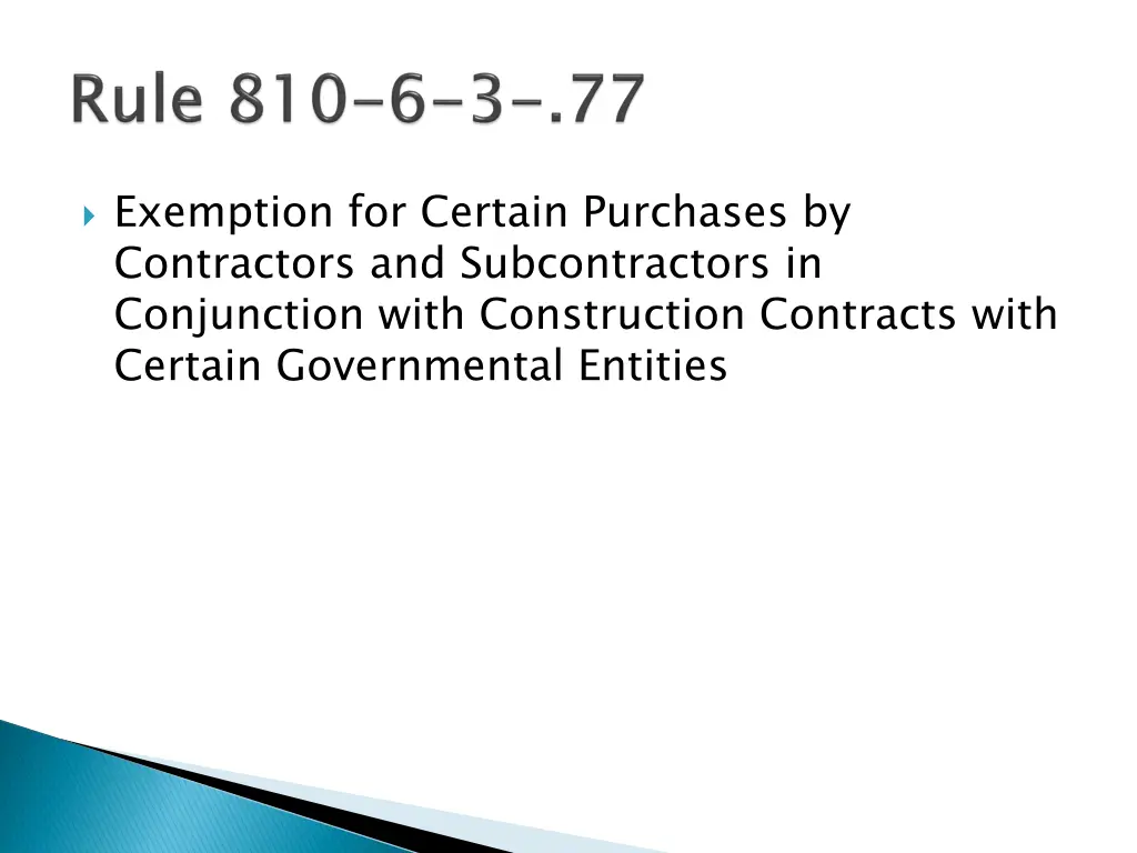 exemption for certain purchases by contractors
