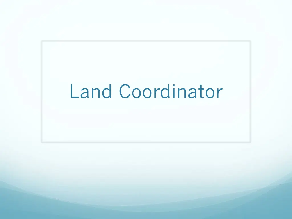 land coordinator