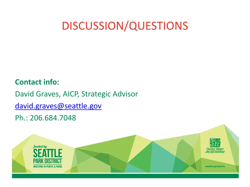 discussion questions