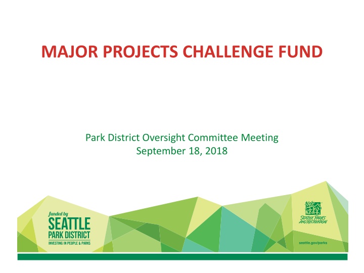 major projects challenge fund