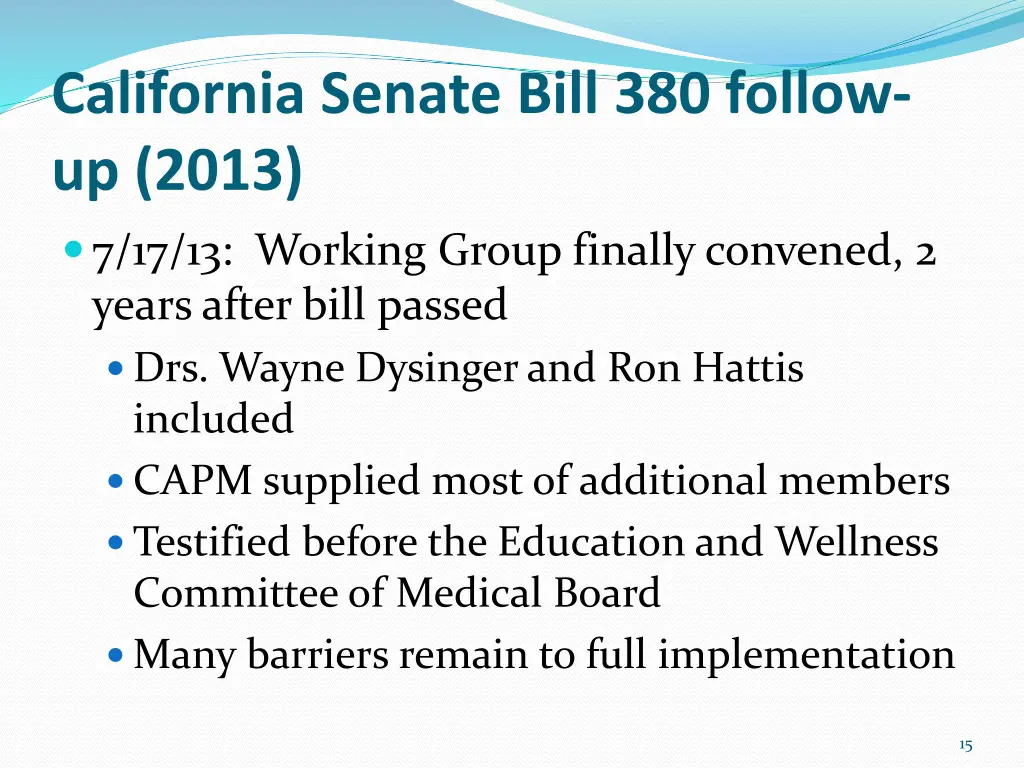 california senate bill 380 follow up 2013