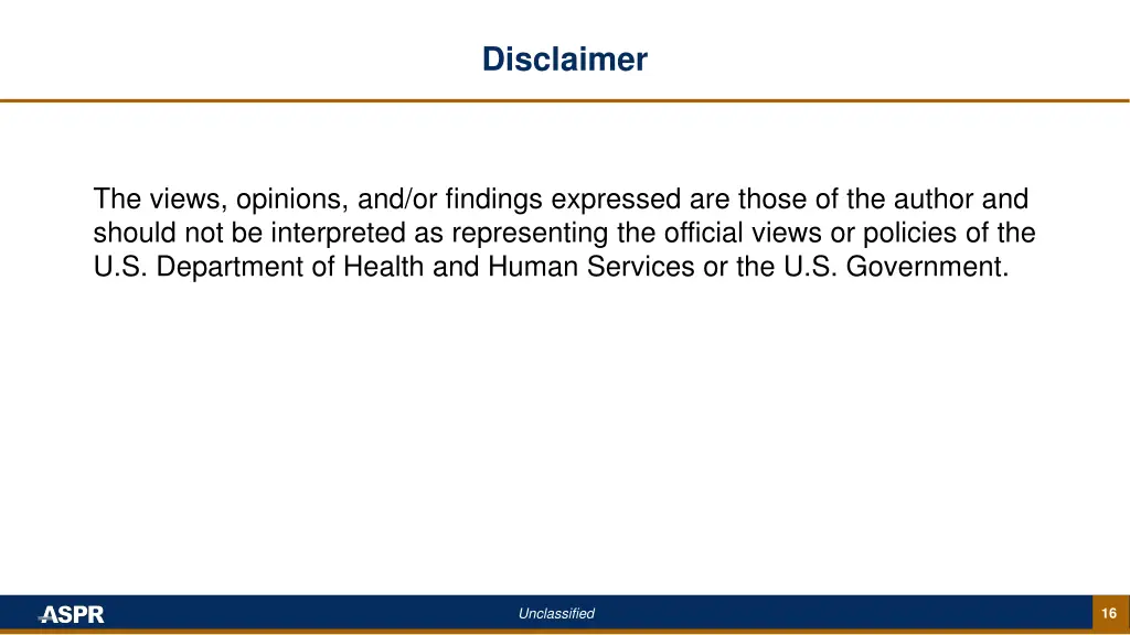 disclaimer