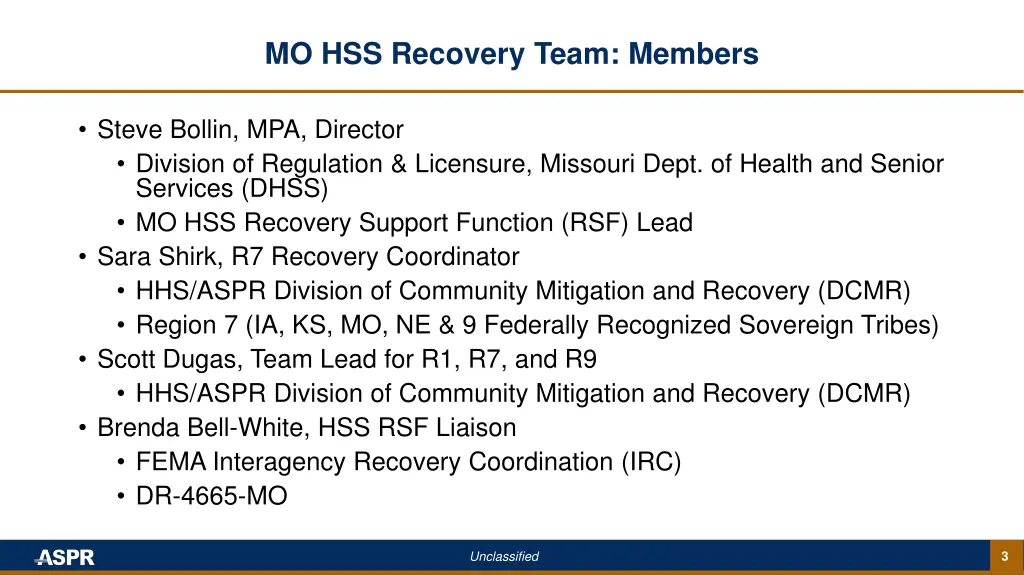 mo hss recovery team members