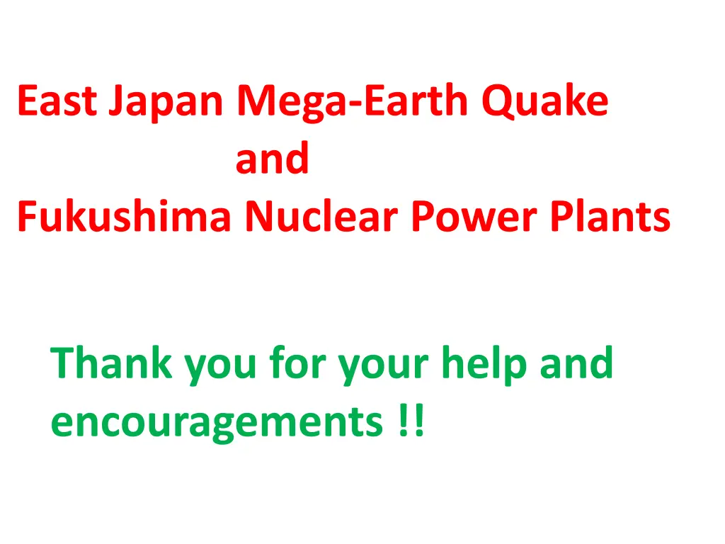 east japan mega earth quake and fukushima nuclear