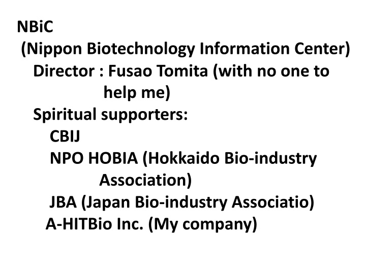 nbic nippon biotechnology information center