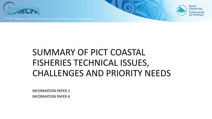 4 th spc regional technical meeting on coastal