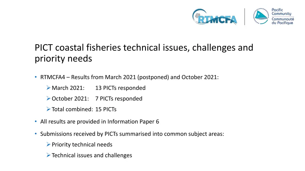 pict coastal fisheries technical issues 1