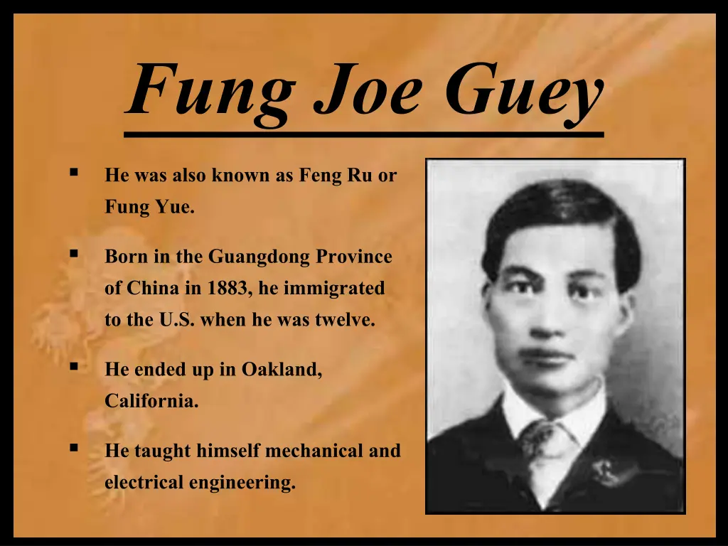 fung joe guey he was also known as feng