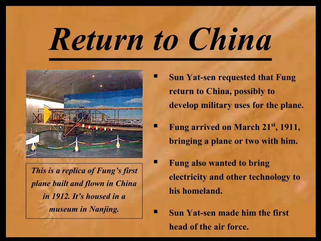 return to china