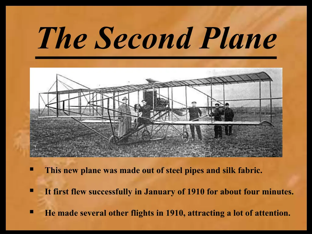 the second plane