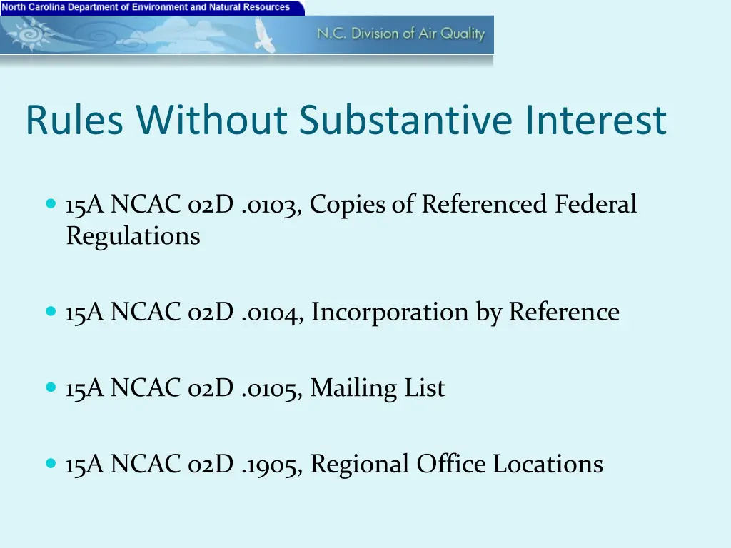 rules without substantive interest