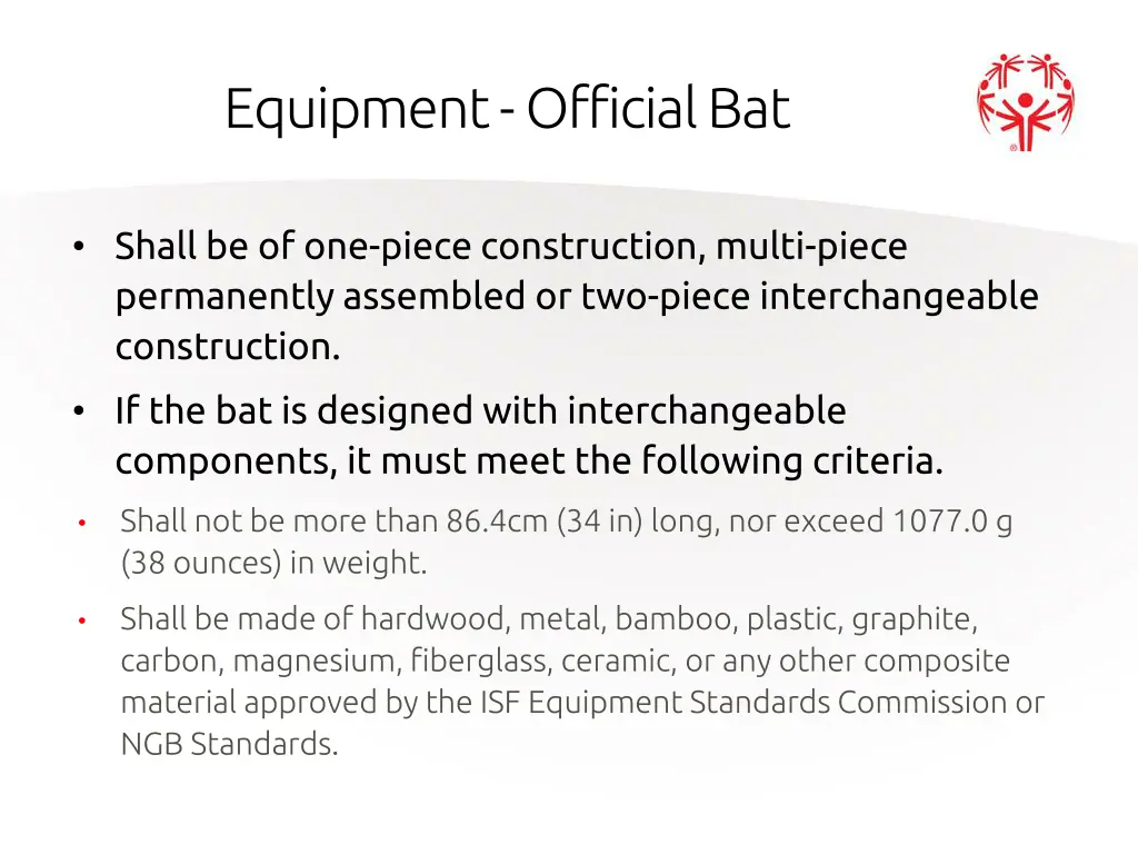 equipment official bat