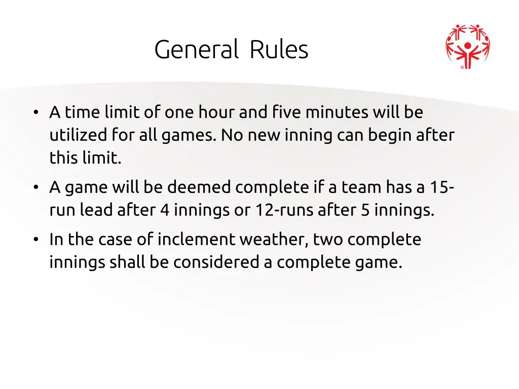 general rules 1