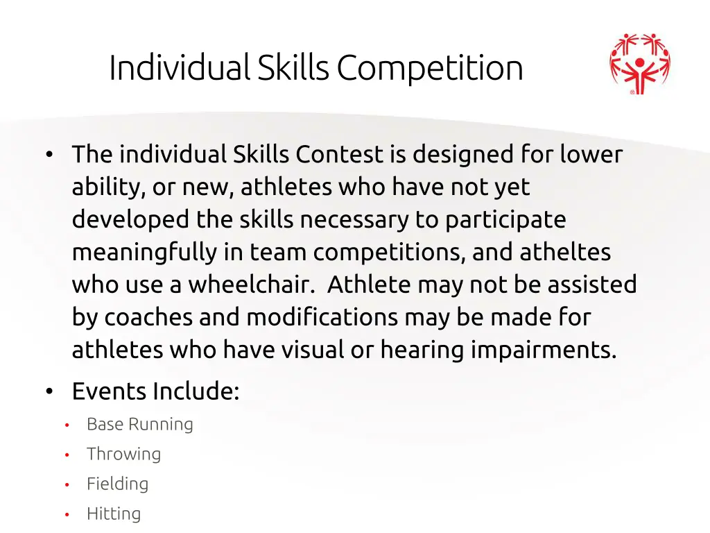 individual skills competition