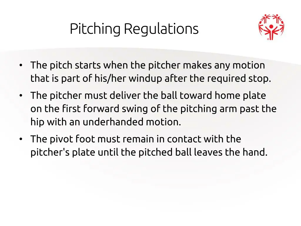 pitching regulations