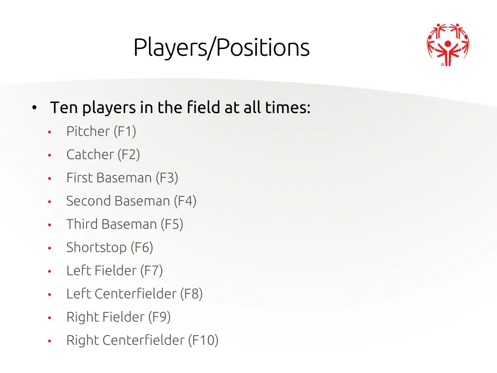 players positions