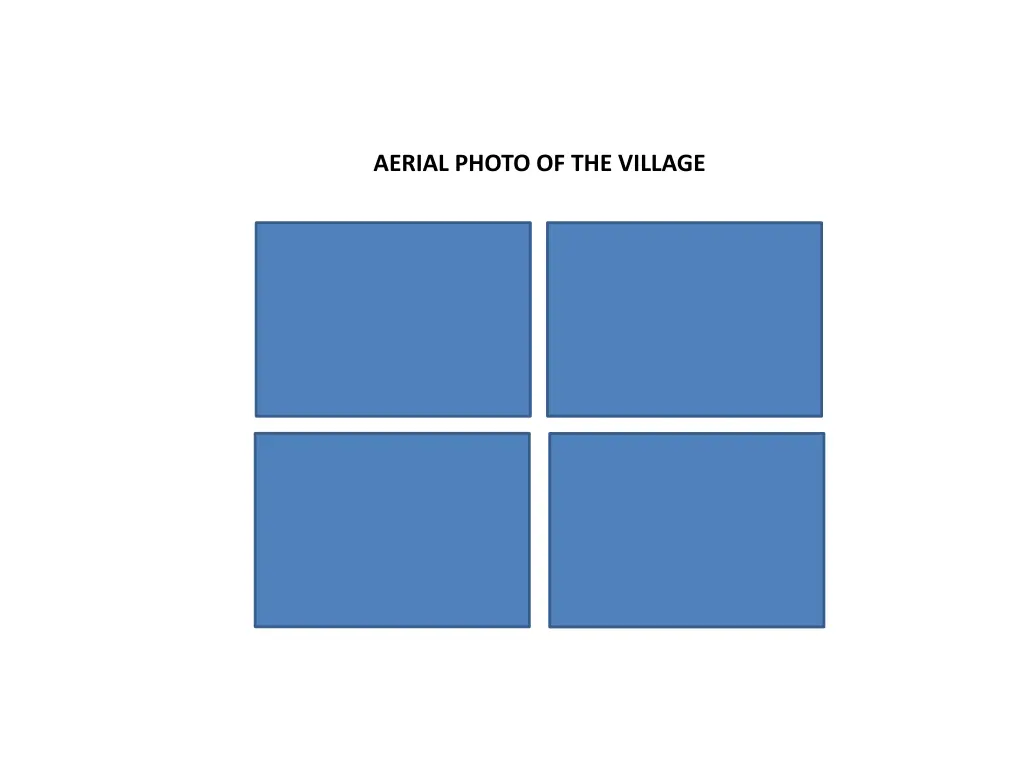 aerial photo of the village