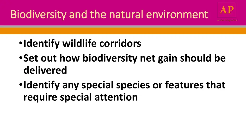 biodiversity and the natural environment