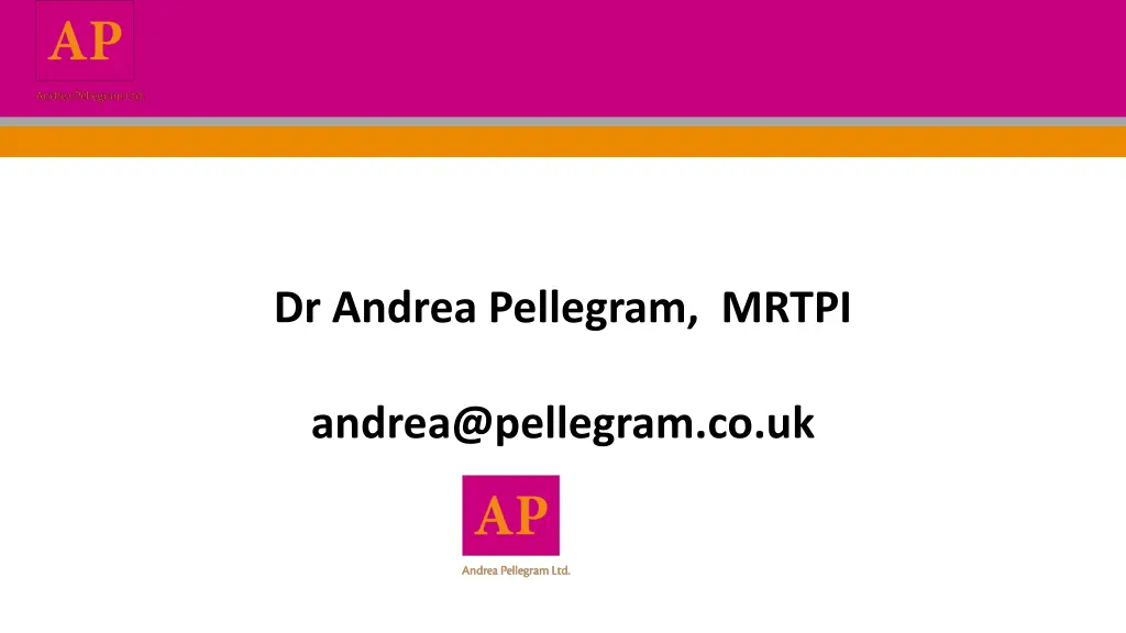 dr andrea pellegram mrtpi