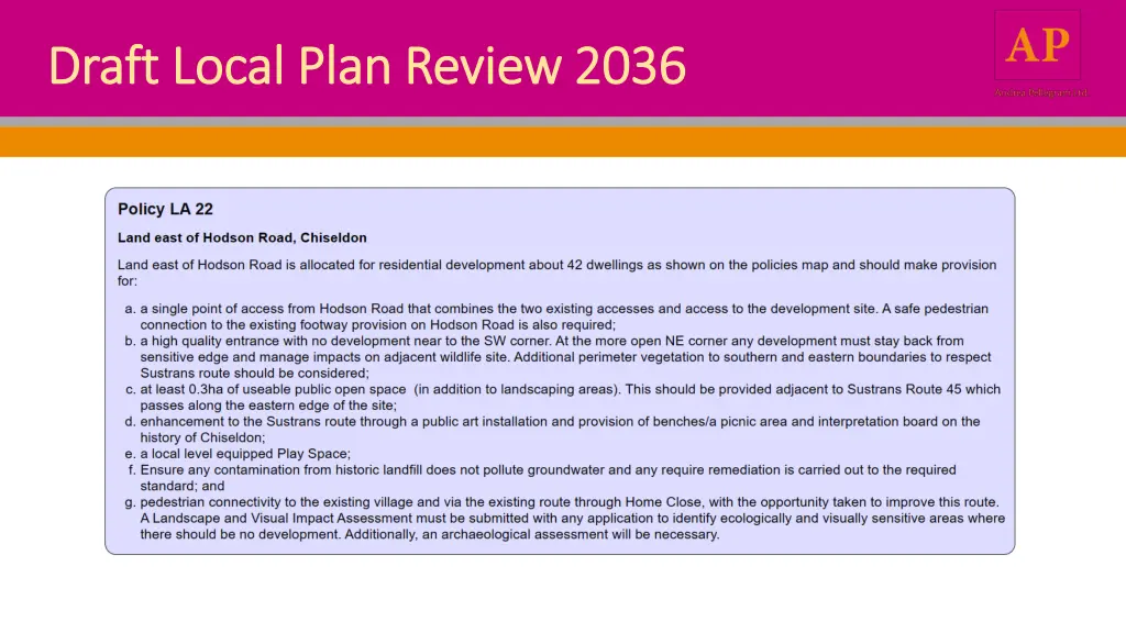 draft local plan review 2036 draft local plan