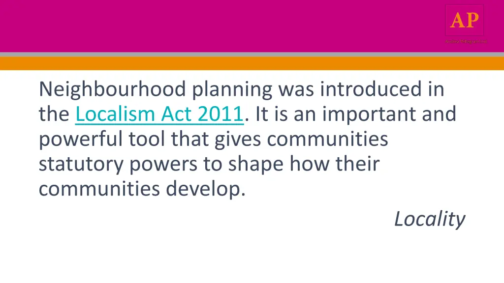 neighbourhood planning was introduced