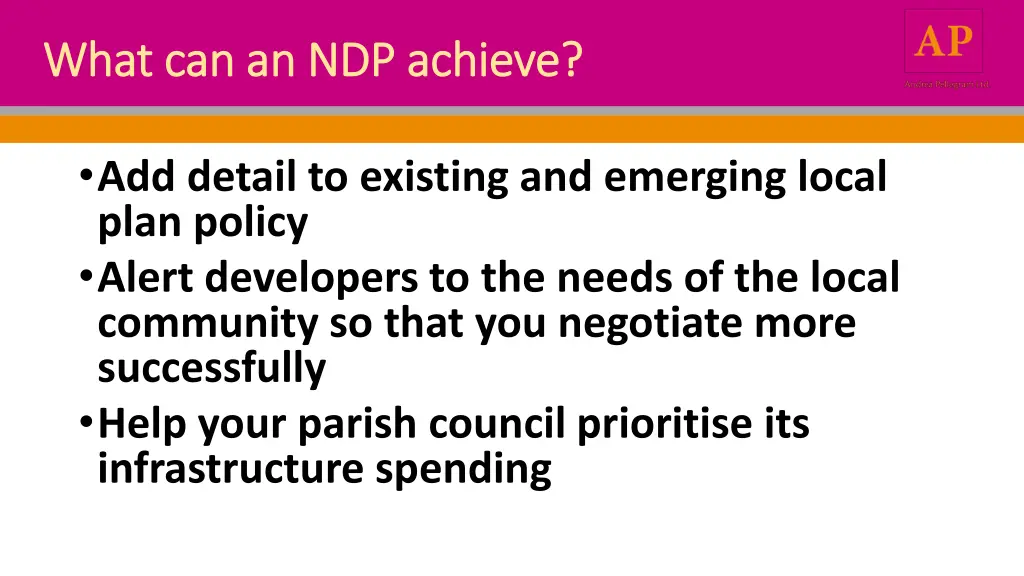 what can an ndp achieve what can an ndp achieve
