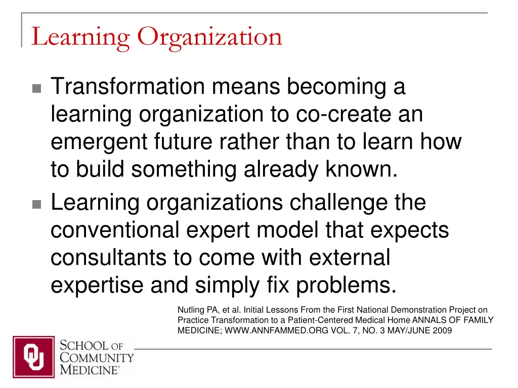 learning organization
