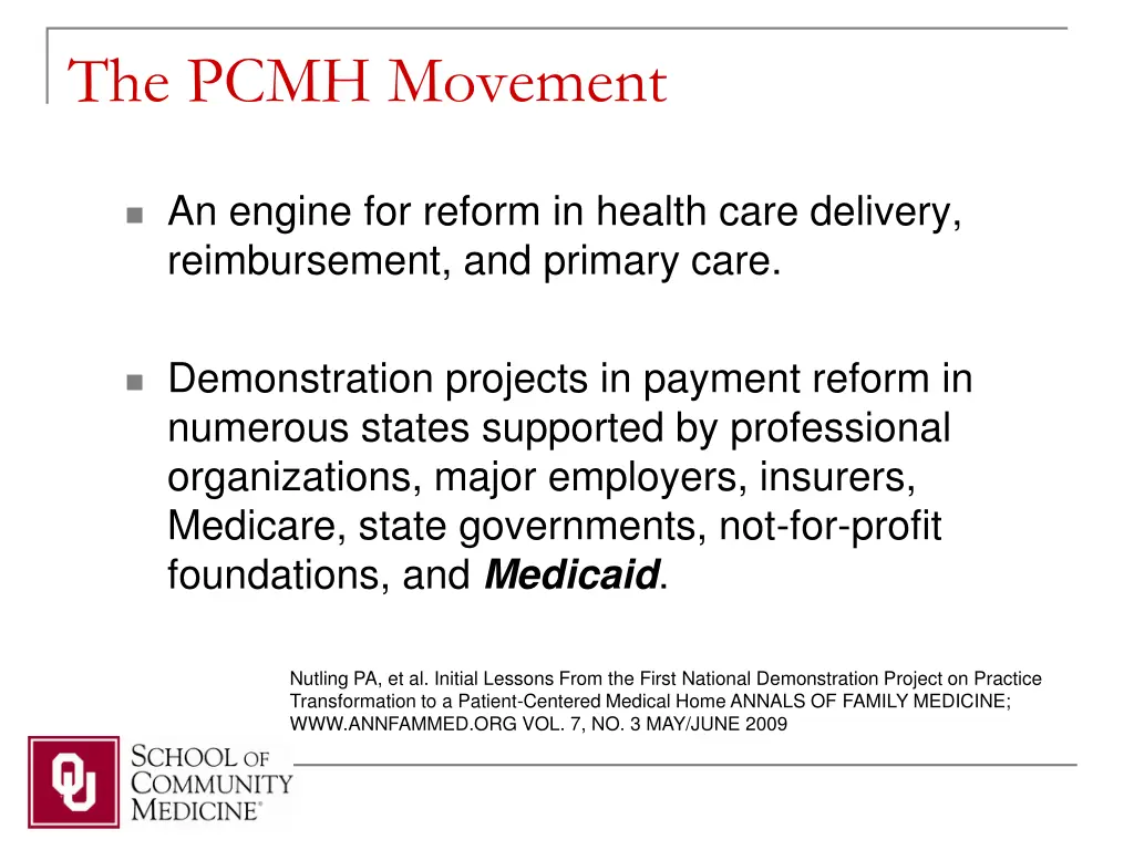 the pcmh movement