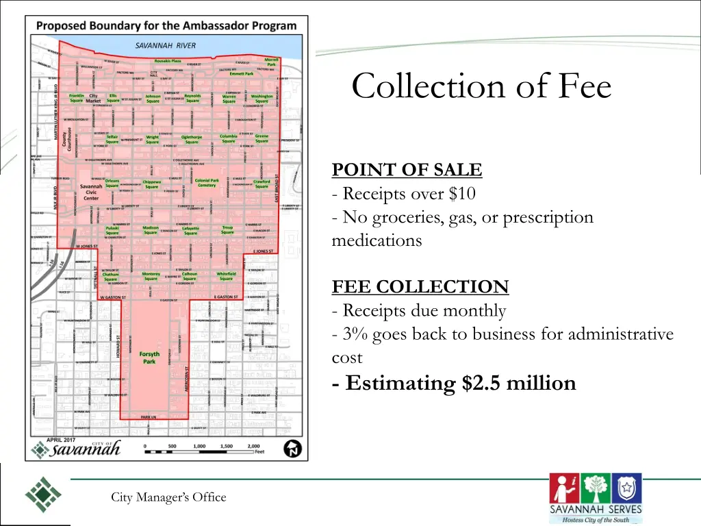 collection of fee