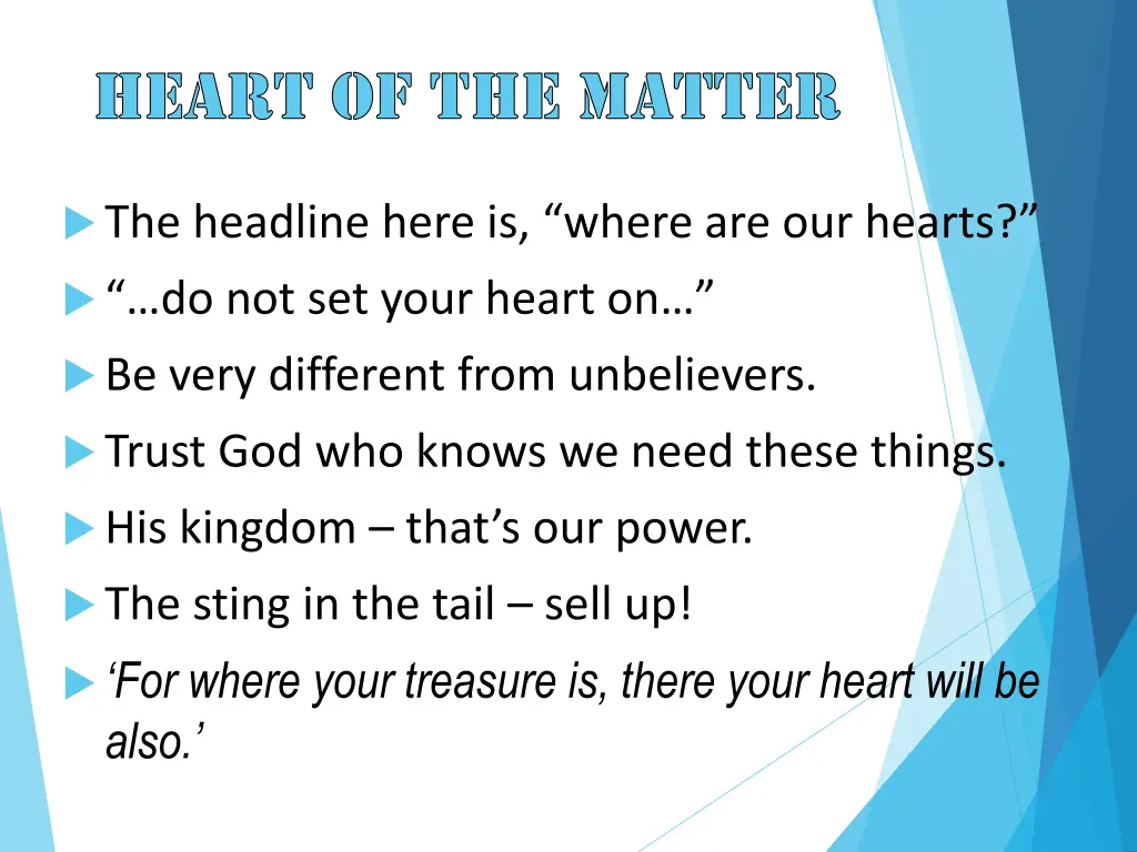 heart of the matter 1