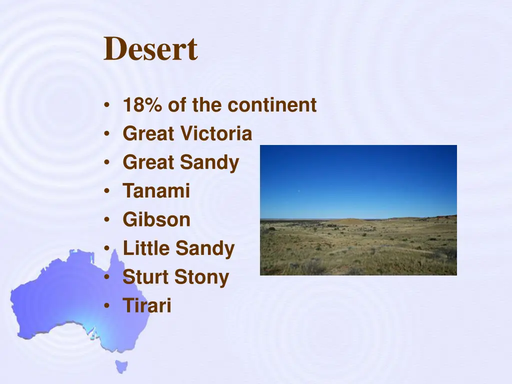 desert