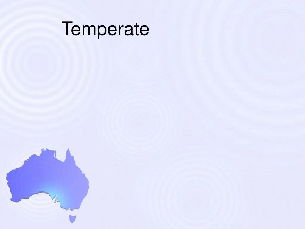 temperate