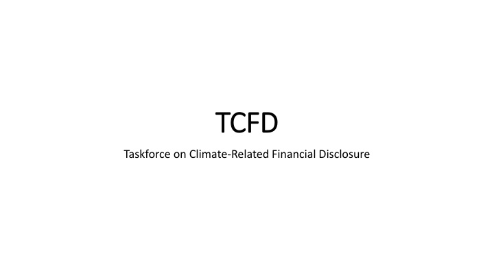 tcfd tcfd
