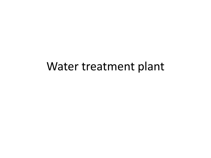 water treatment plant