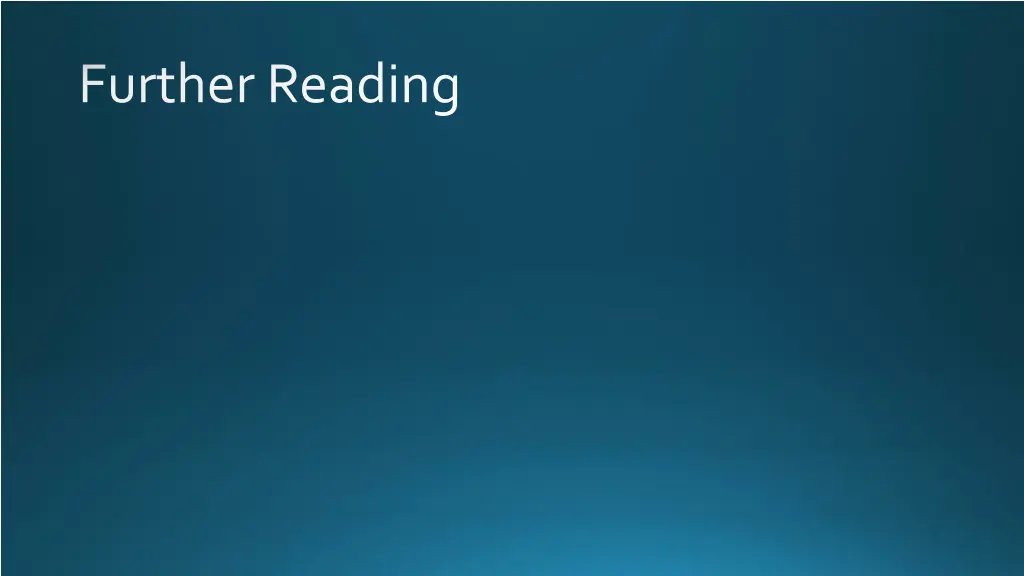 further reading