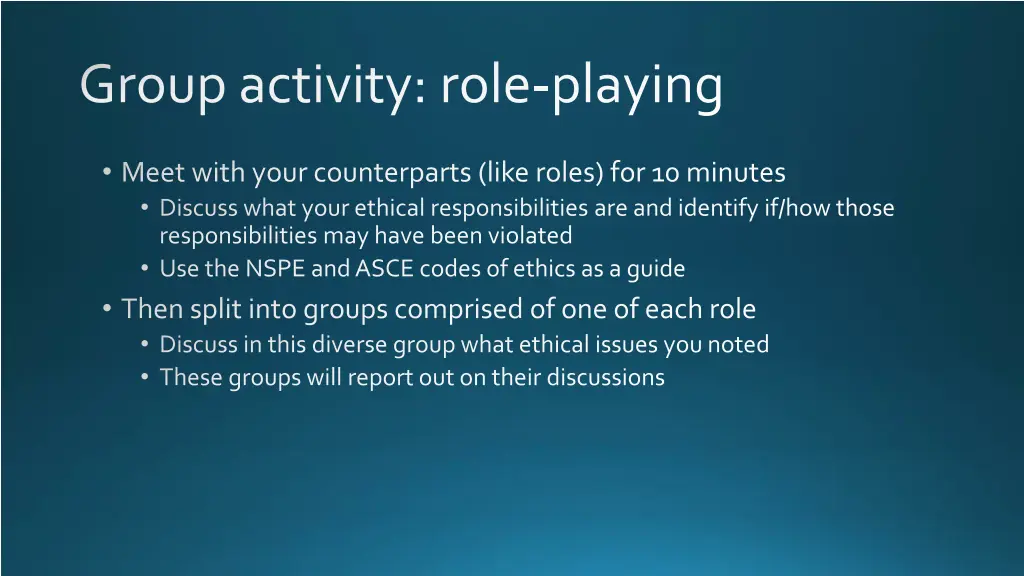 group activity role playing 1