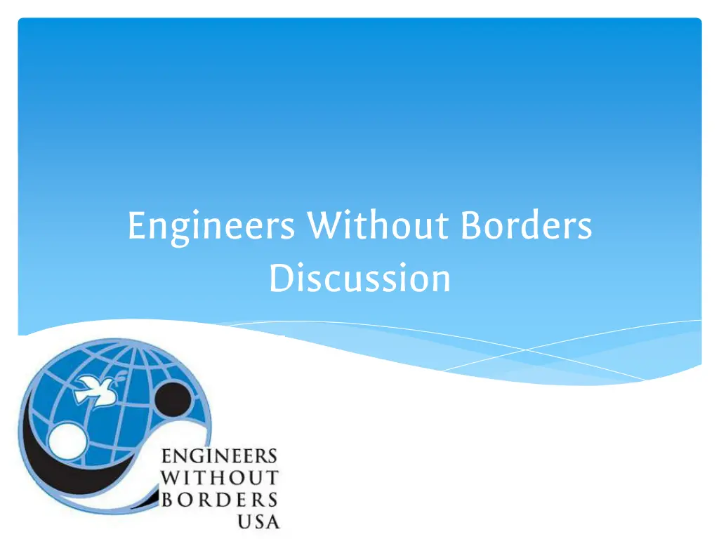engineers without borders discussion