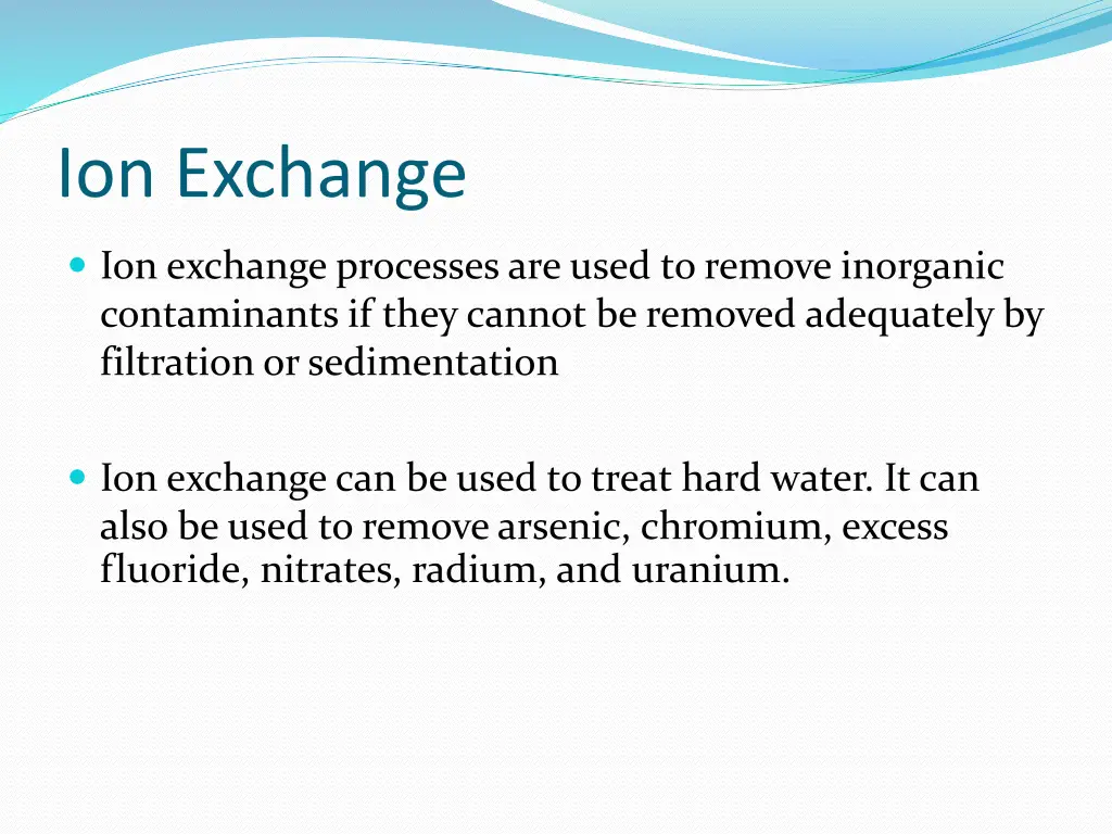 ion exchange