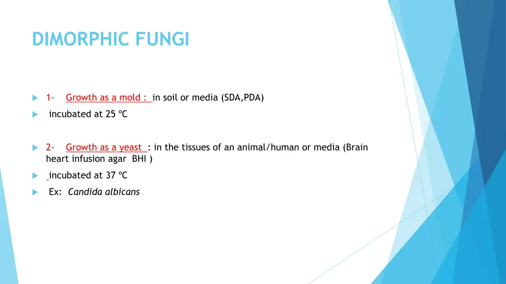 dimorphic fungi