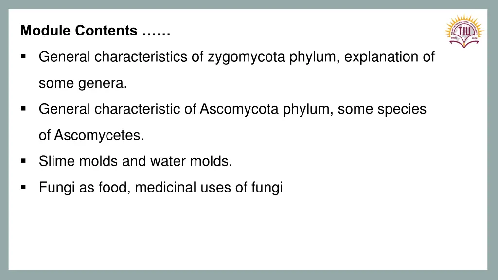 module contents 1