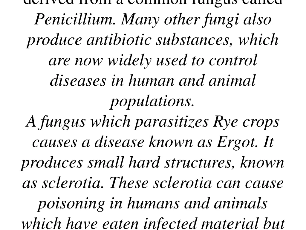 derived from a common fungus called penicillium