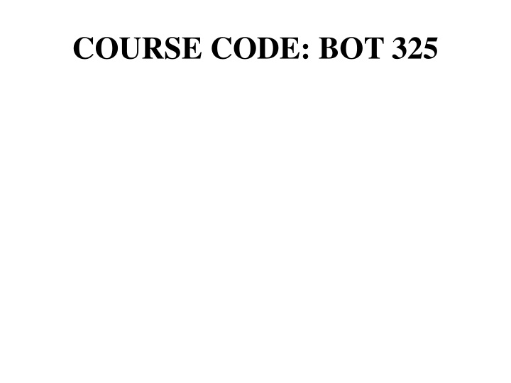 course code bot 325
