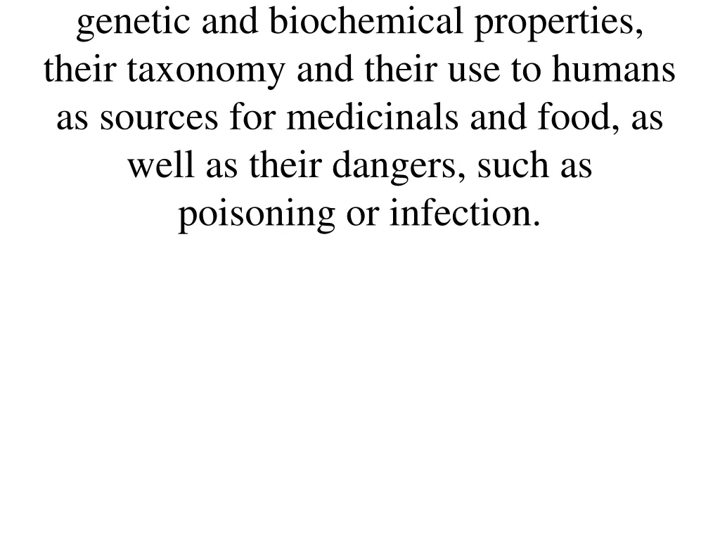 genetic and biochemical properties their taxonomy