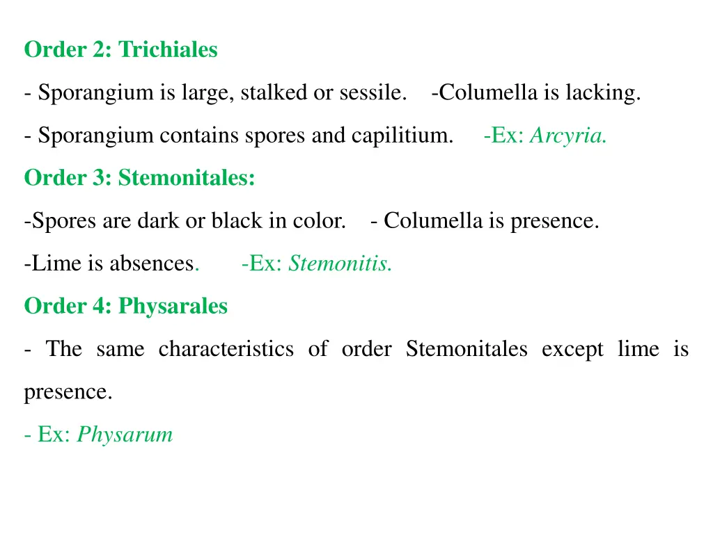 order 2 trichiales