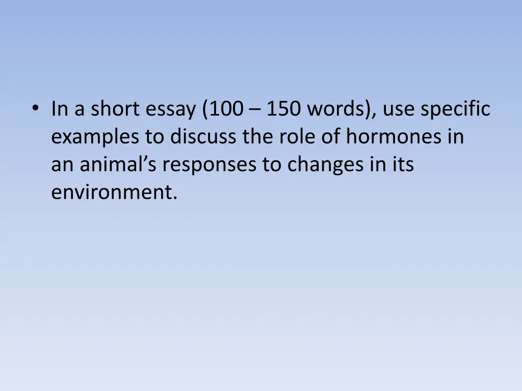 in a short essay 100 150 words use specific