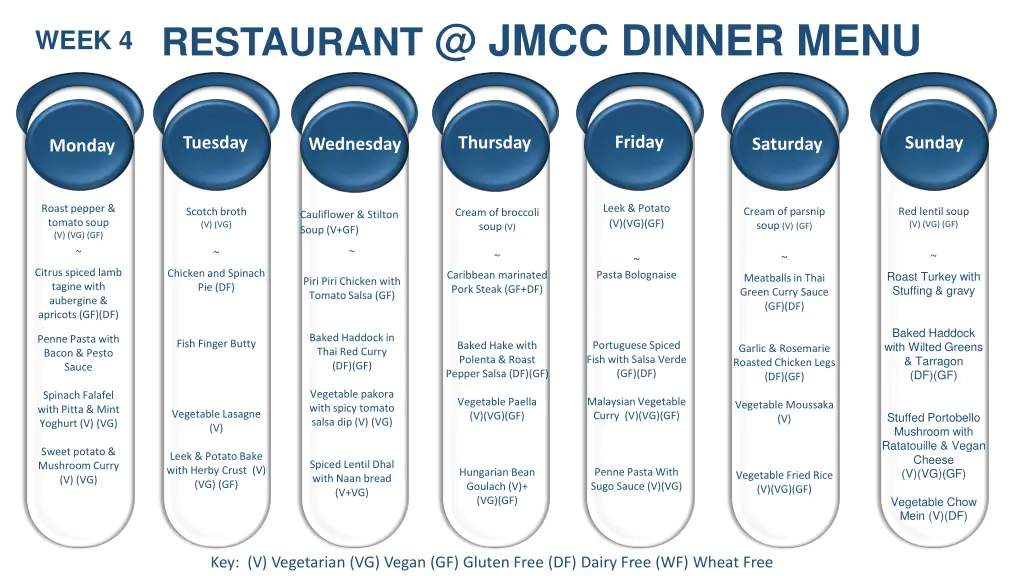 restaurant @ jmcc dinner menu 3