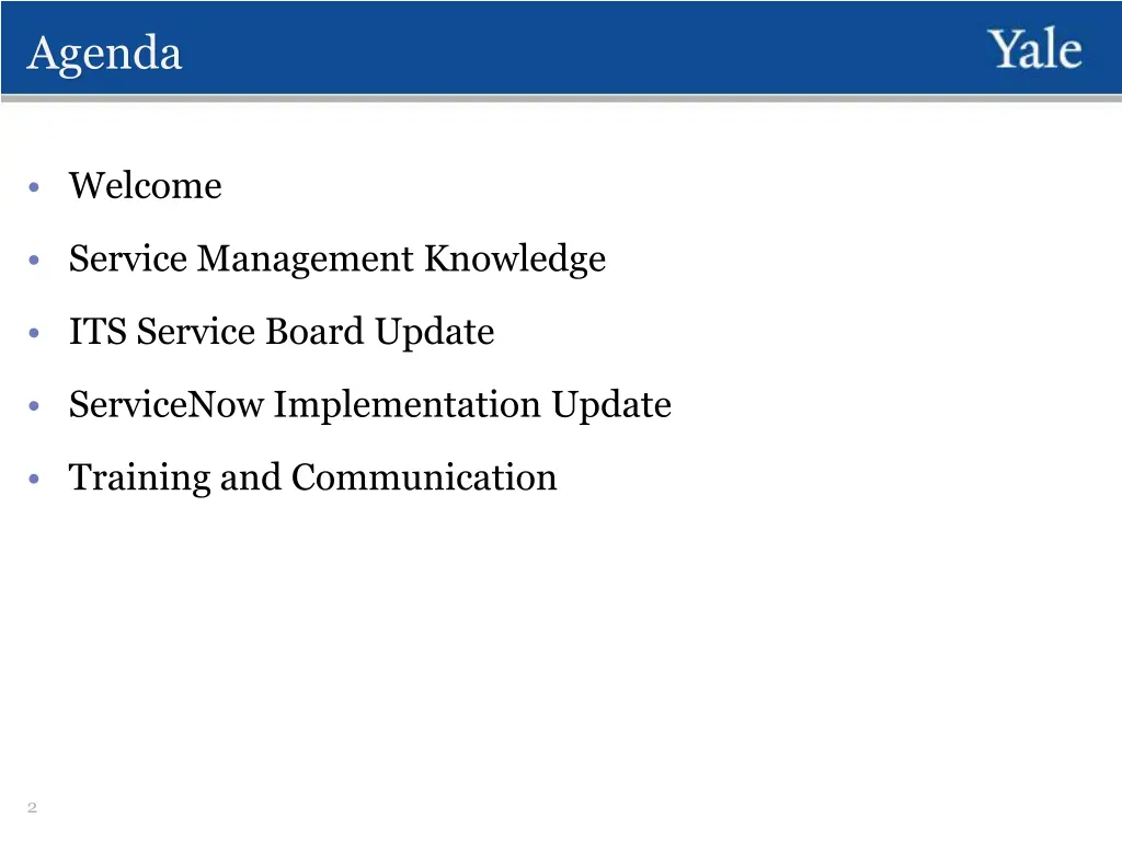 agenda